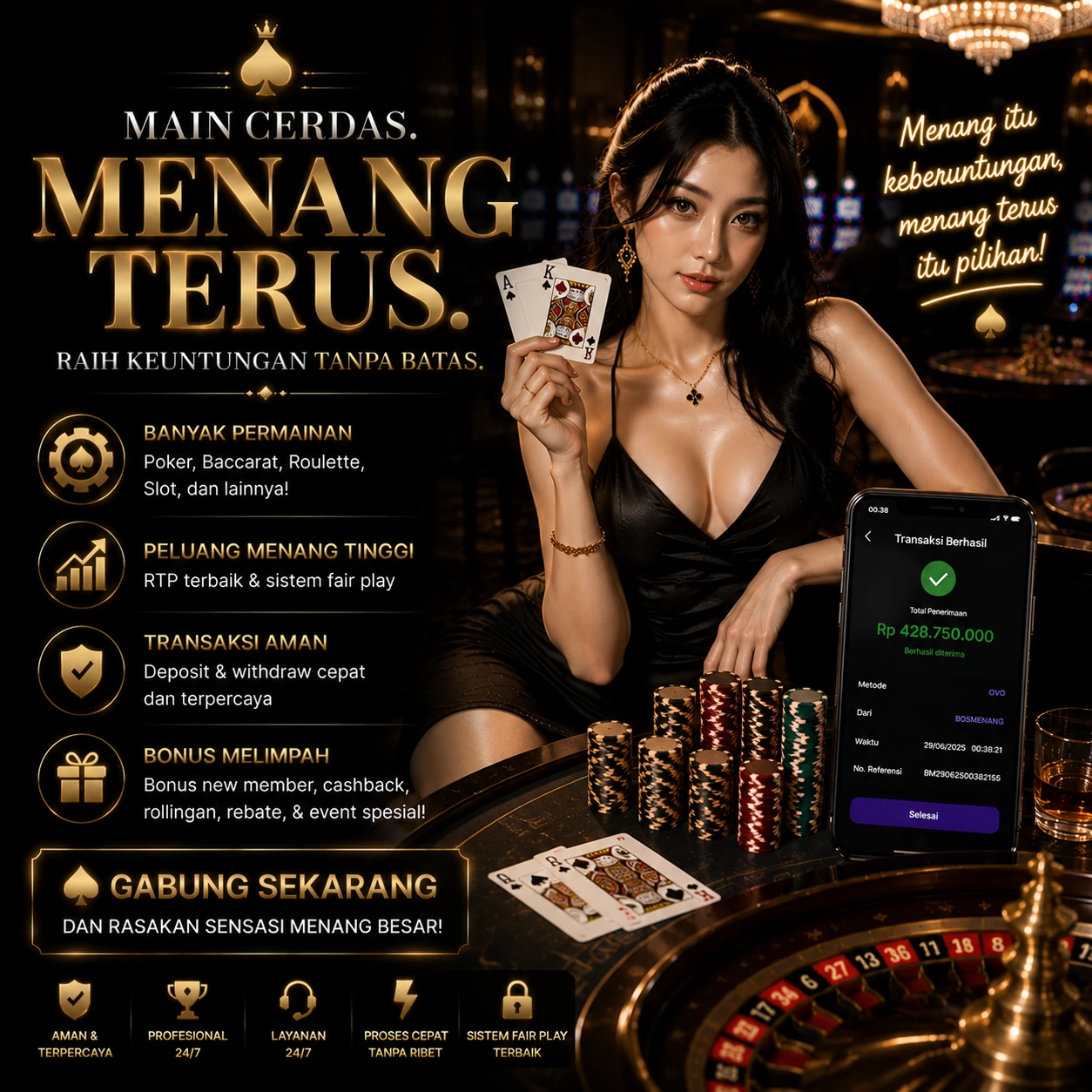 Tampilan antarmuka wg87 APK v4.7.5 saat pengujian performa dan keamanan di perangkat Android
